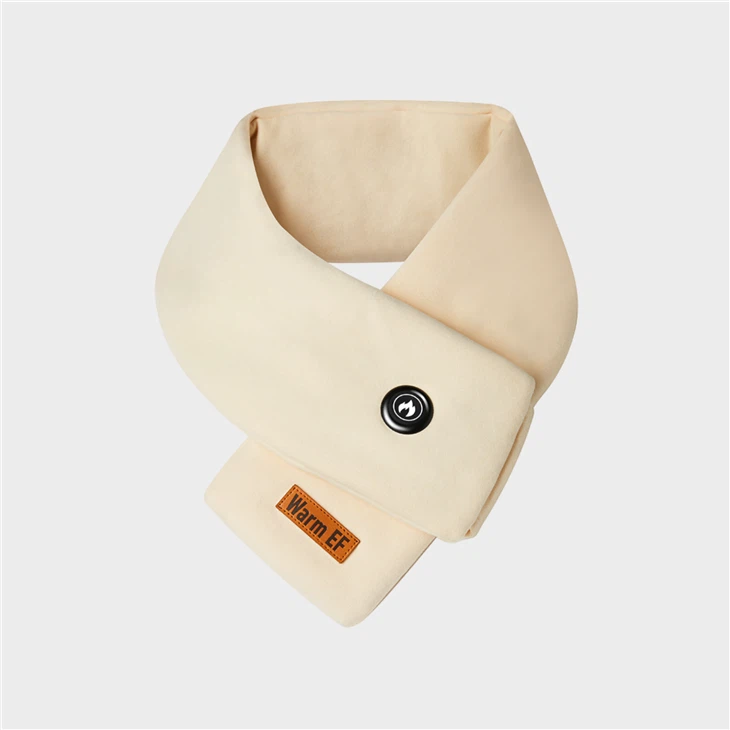 Yudefeng-Beige-Heated-Scarf-is-Winter-Travel-Essentials